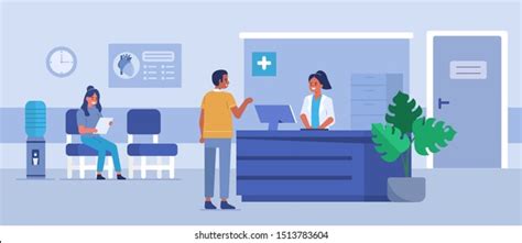 Hospital Reception Desk Design Photos And Images Shutterstock