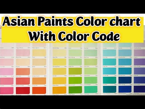 Asian Paints Color Chart, Latest Color Combination With, 54% OFF