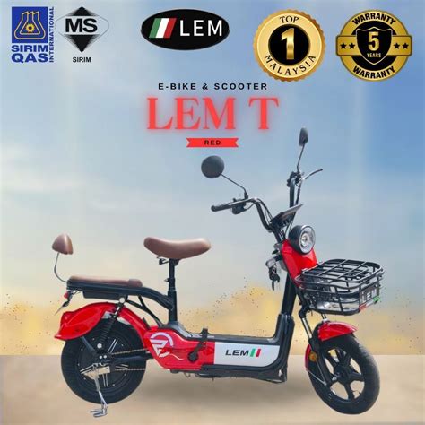 Lemnew Electric Bike Electric Bicycle Electric Scooter With Paddle