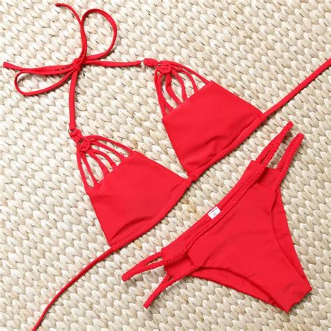 Handmade Bikinis Set Sexy Brazilian Swimwear Swimsuit 2017 Women