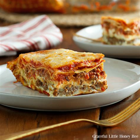 How to Make No-Boil Lasagna (using Regular Noodles) - Graceful Little