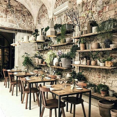 Rustic Italian Dining Room Decor Restaurant Interior Design Cafe