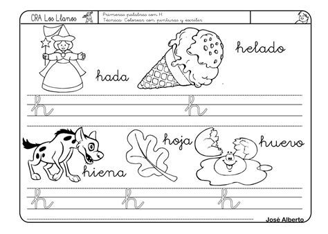 Actividades Con La Letra H Lectoescritura Infantil