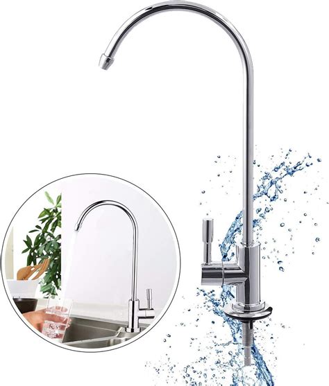 Drinking Water Tap Stainless Steel Single Handle Sink Faucet Hot And