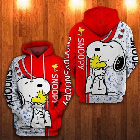 Snoopy And Woodstock Hoodie 3d Snoopy Sunflower Hoodie And Etsy