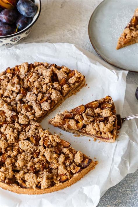 Vollkorn Pflaumenkuchen Mit Streuseln