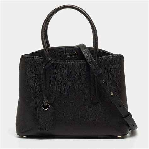 Kate Spade Black Leather Margaux Tote Kate Spade The Luxury Closet