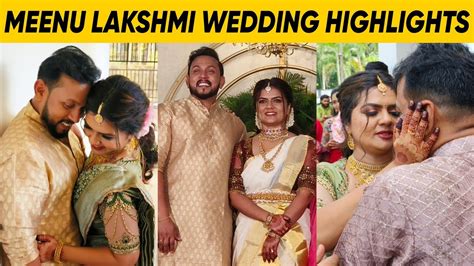 Meenu Lakshmi Weds Anish Wedding Full Video Dancer Meenu Lakshmi