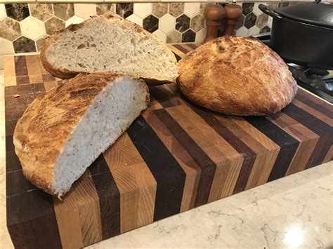 First Levain Sourdough I Chickened Out And Added Some Commercial Yeast All White Flour But