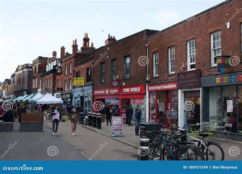 The Town Centre Of Winchester Hampshire Uk Editorial Stock Image