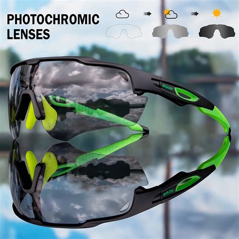 New Photochromic Cycling Sunglasses Mtb Cycle Eyewear Mens Sunglasses