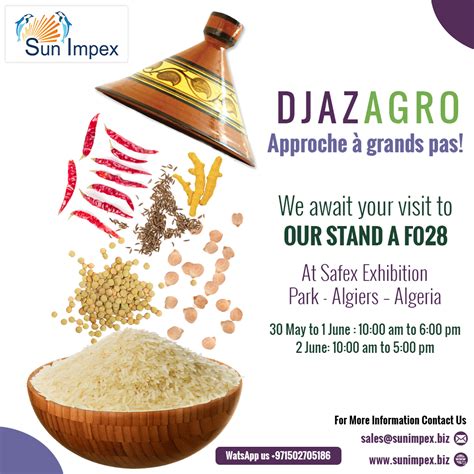 Sun Impex On Twitter Few More Days To Go Before The Djazagro Tradeshow See You There