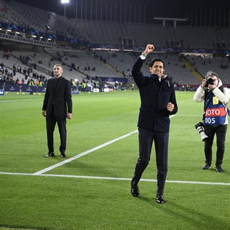 Nasser Al Khelaïfi Après La Qualification Du Psg En Demi Finale De La