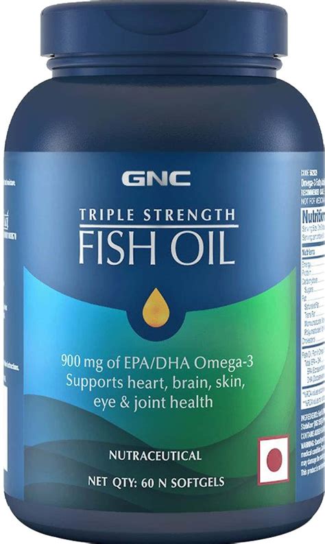 Buy GNC FISH BODY OIL FOR MEN WOMEN 1000MG OMEGA 3S WITH EPA DHA