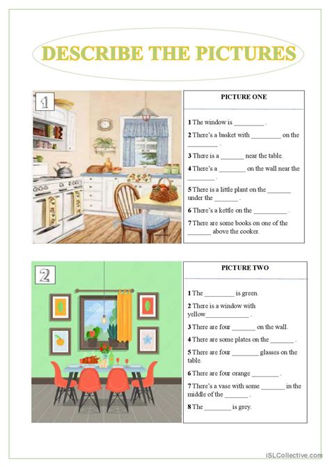 Describing Pictures General Vocabula English Esl Worksheets Pdf Doc