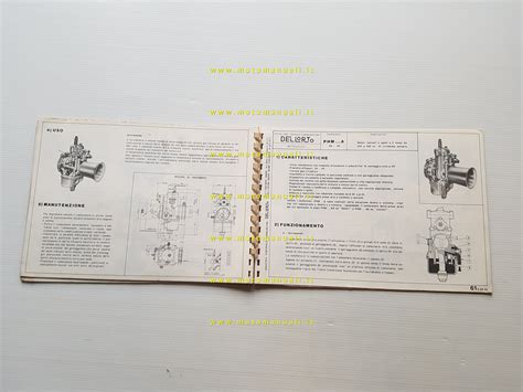 Workshop Manuals Dell Orto Carburatori Moto Catalogo Tecnico Originale