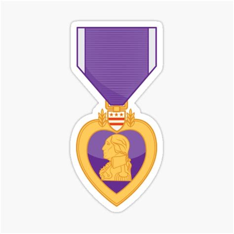 Us Purple Heart Medal Sticker For Sale By 86clothingco Redbubble