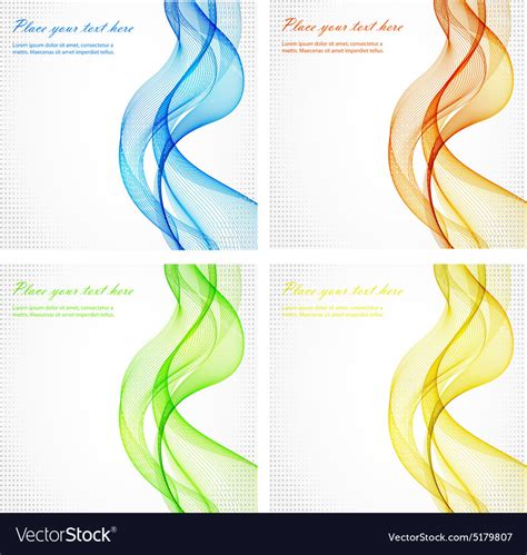 Abstract Color Wave Design Element Royalty Free Vector Image