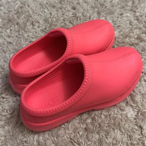 Hot Pink Ugg Rubber Clogs So Comfy And Fun I Depop