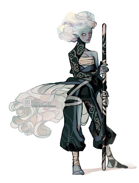 Air Genasi Monk ☁️ Hair Hskachu On Tumblr