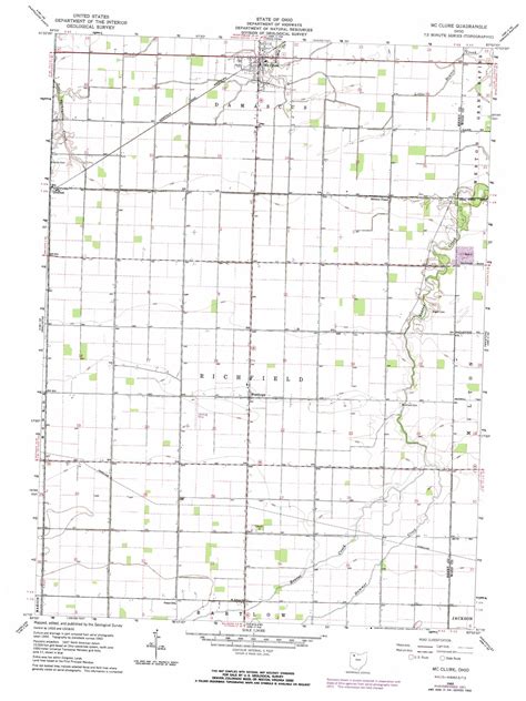 Mcclure Topographic Map Oh Usgs Topo Quad 41083c8