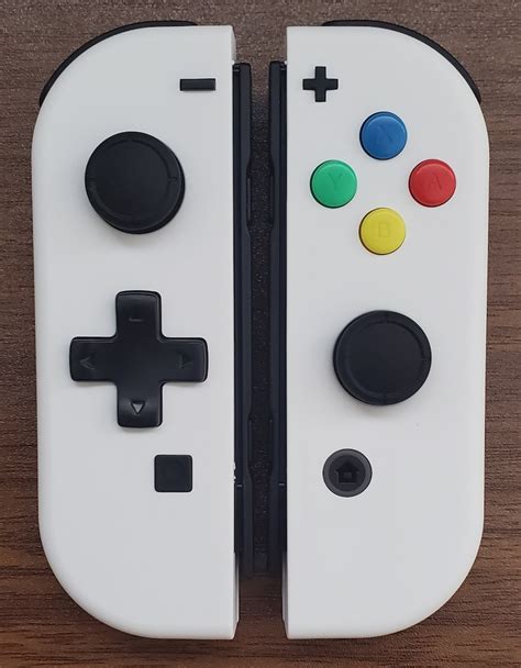 New Custom Nintendo Switch White D Pad Joy Con Controller Etsy