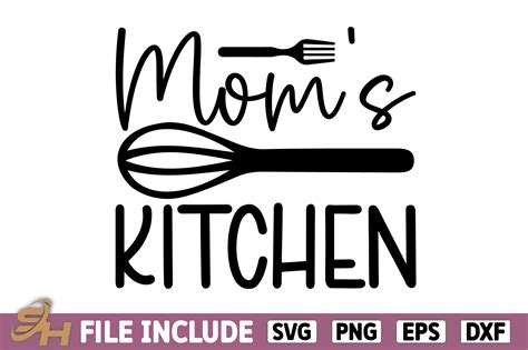 Free Moms Kitchen Graphic by SVG House · Creative Fabrica