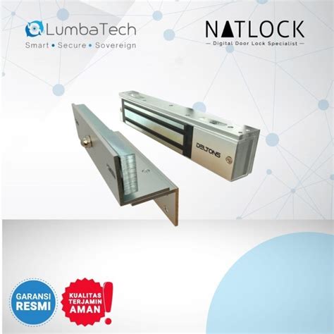 Jual Natlock Electro Magnetic Lock 280Kg 600Lbs With ZL Bracket