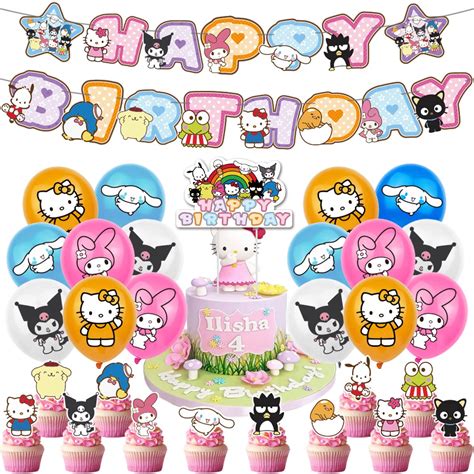 Buy Kuromi Balloons Simyron Sanrio Party Supplies Melody And Hello