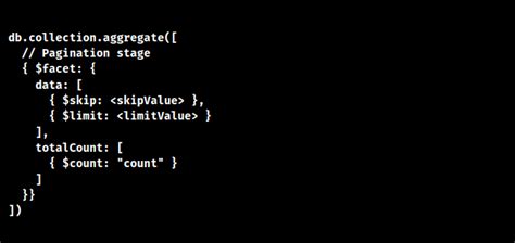 Aggregate Pagination MongoDB How To