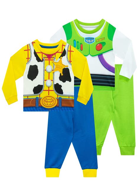 Disney Pajamas Buzz Lightyear And Woody Boys Sleepwear 2 Pack Long