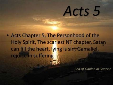 Acts 5 The Personhood Of The Holy Spirit The Scariest Nt Chapter S