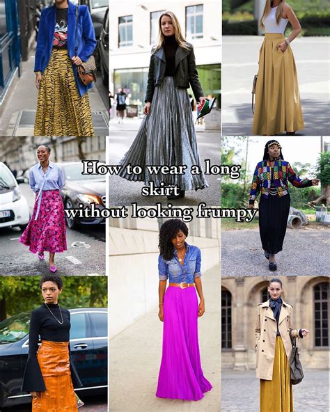 13 Ideas For How To Wear Your Long Skirts Without Looking Frumpy