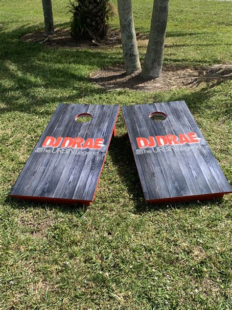 We create custom cornhole boards! Company logo, team spirit, family ...