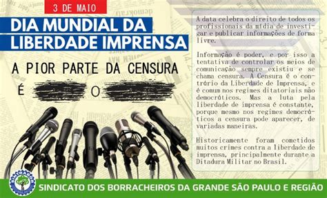 Dia Mundial Da Liberdade De Imprensa Sintrabor