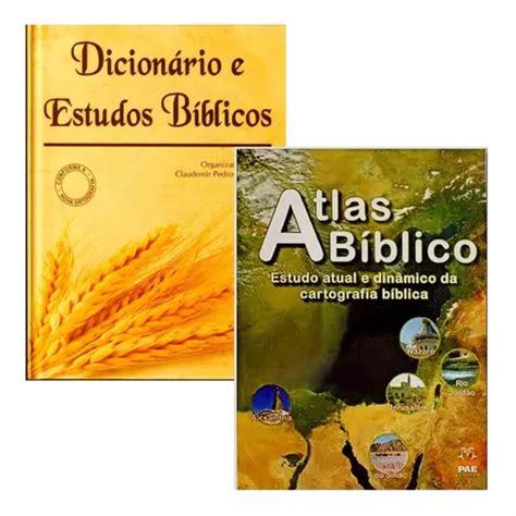 Kit Dicionário Bíblico Atlas Bíblico Pae Editora Frete Grátis