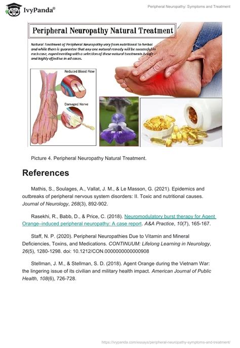 Peripheral Neuropathy: Symptoms and Treatment - 678 Words | Report Example