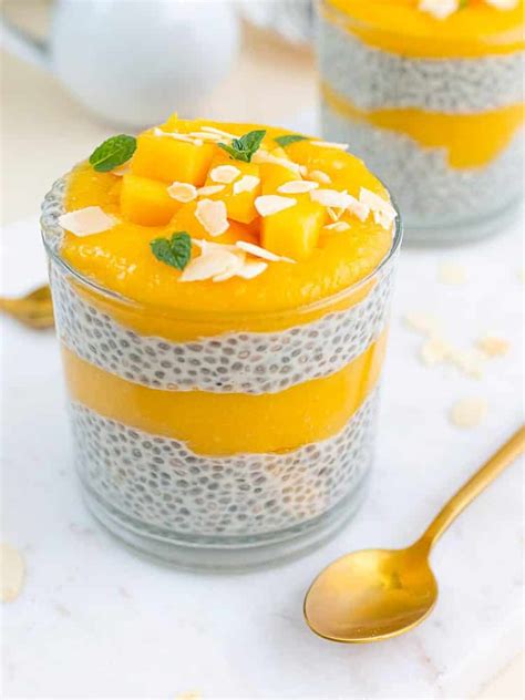 Pud N De Mango Y Semillas De Ch A K Kitchen Deliciosas Recetas A