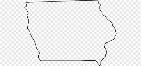 Iowa Blank Map Iowa S Angle White Rectangle Png Pngwing