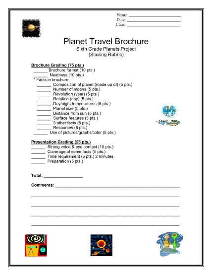 Solar System Travel Brochure Project