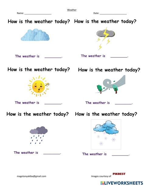 Weather Patterns Worksheet for kids - Worksheets Library