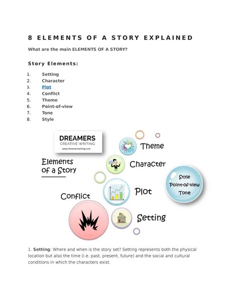 8 Elements Of A Story Explained 8 E L E M E N T S O F A S T O R Y E X