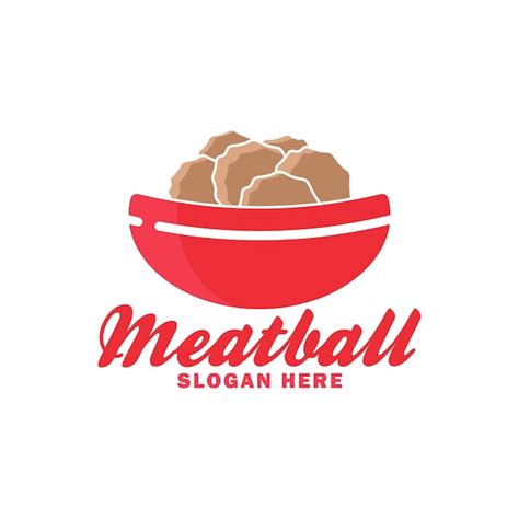 Premium Vector Meatball Food Brand Logo Minimalist Simple Design