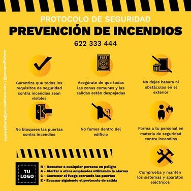 Crea Un Cartel De Prevenci N De Incendios Online