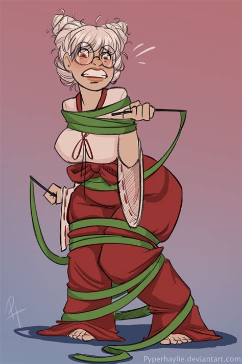 Feb Sketch Stream Tangled In Ribbons By PyperHaylie Hentai Foundry