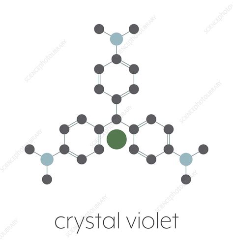 Crystal Violet Molecule Illustration Stock Image F0305319