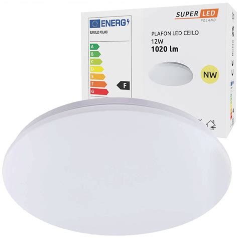 Plafon LED 12W Lampa Panel CZUJNIK RUCHU SuperLED Superledpoland Pl