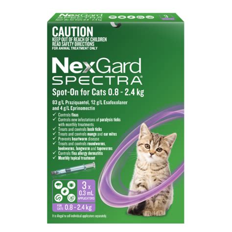 Buy Nexgard Spectra Spot On For Small Cats And Kittens Purple Online