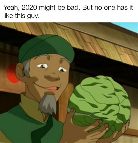 Avatar - The Last Airbender: The 10 Best Cabbage Man Memes