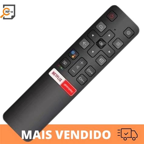 Controle Remoto Tcl Smart Android Netflix Globoplay C Us Shopee Brasil